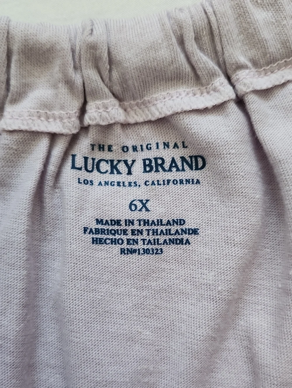NWT Lucky Brand Kids Girl Tank Top & Pastel Stripe Shorts Set Size 5